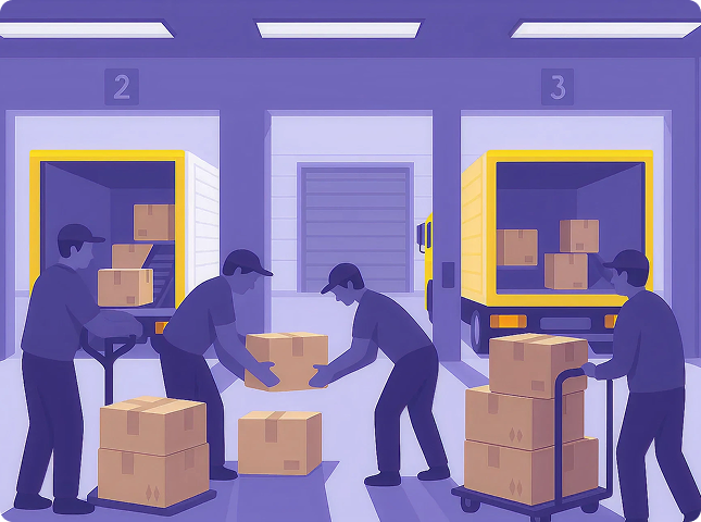 Fast fulfillment illustration